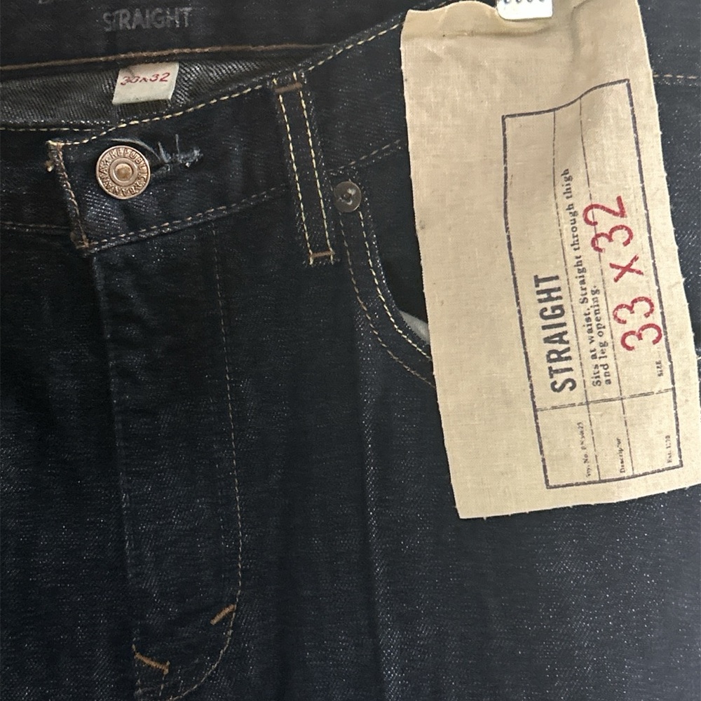 Banana Republic Men's Straight Jeans - Dark Indigo